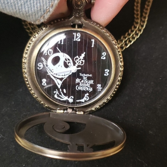 Nightmare Before Christmas Pocket Watch & Necklace Set.SEE ALL PICS FOR MORE ava - Picture 9 of 9